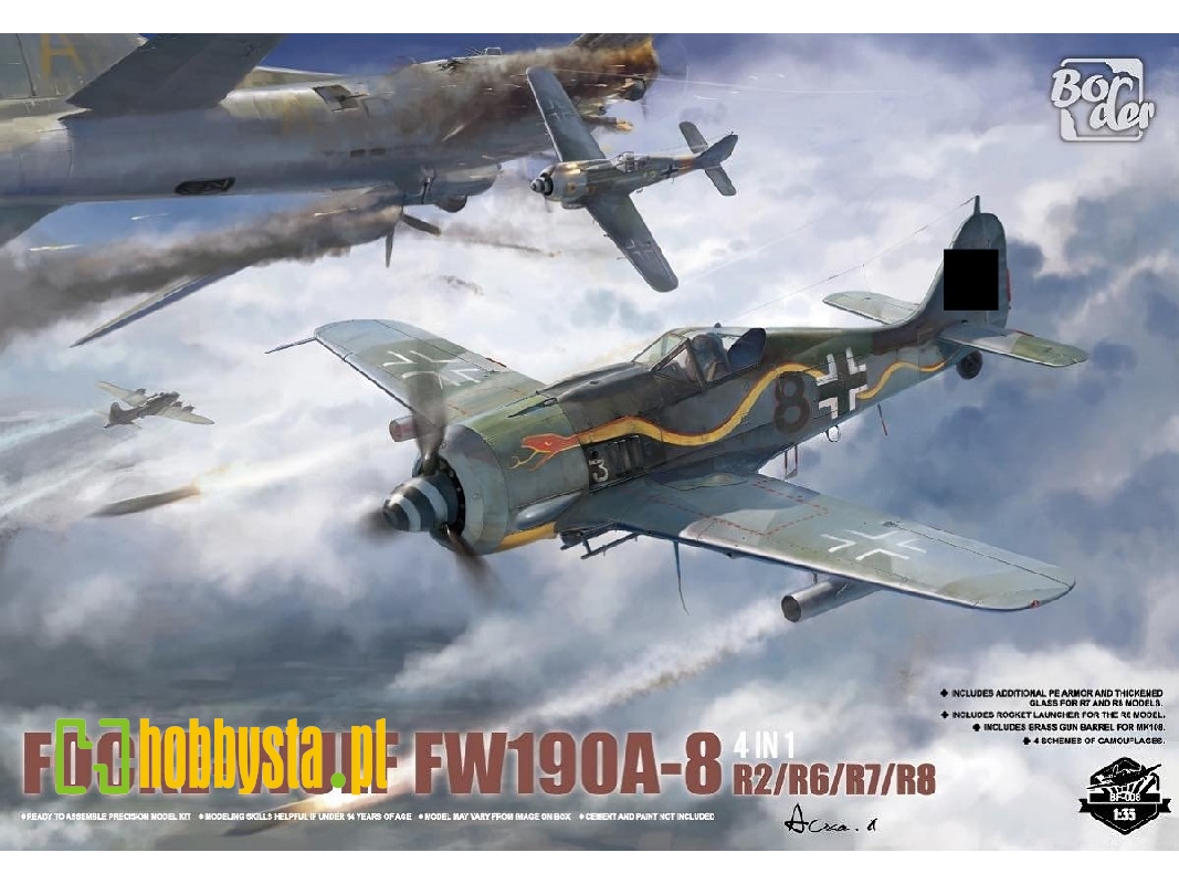 Focke-wulf Fw-190 A-8 R2/6/7/8 (4 In 1 Kit) - zdjęcie 1 Focke-wulf Fw-190 A-8 R2/6/7/8 (4 In 1 Kit) - zdjęcie 1