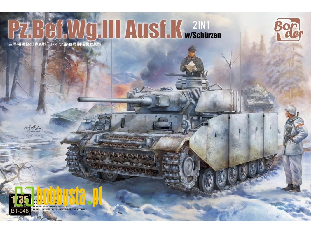 Pz.Bef.Wg.Iii Ausf.K With Schürzen (2 In 1) - zdjęcie 1 Pz.Bef.Wg.Iii Ausf.K With Schürzen (2 In 1) - zdjęcie 1