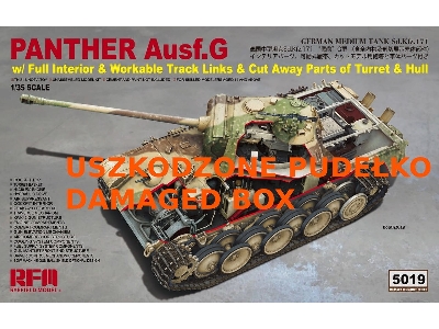 Pantera Ausf.G z wnÄ™trzem - USZKODZONE PUDEĹKO - zdjÄ™cie 1