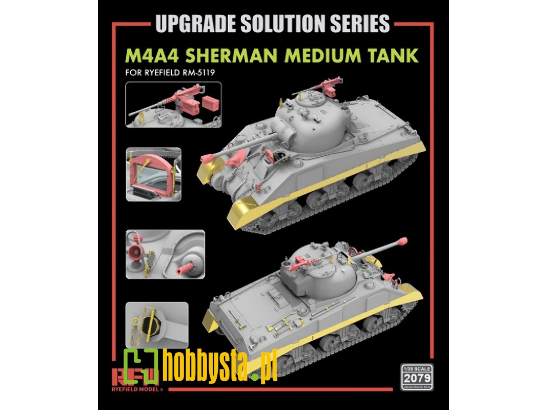 Upgrade Set For Rfm5119 M4a4 Sherman Kit - zdjęcie 1 Upgrade Set For Rfm5119 M4a4 Sherman Kit - zdjęcie 1