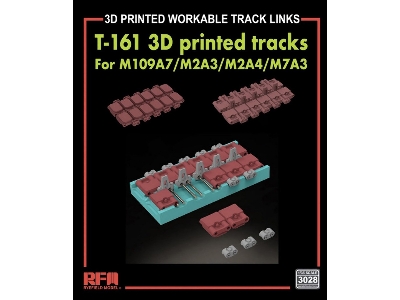 T-161 Workable Tracks For M109a7/M2a3/M2a4/M7a3 (3d Printed) - zdjęcie 1