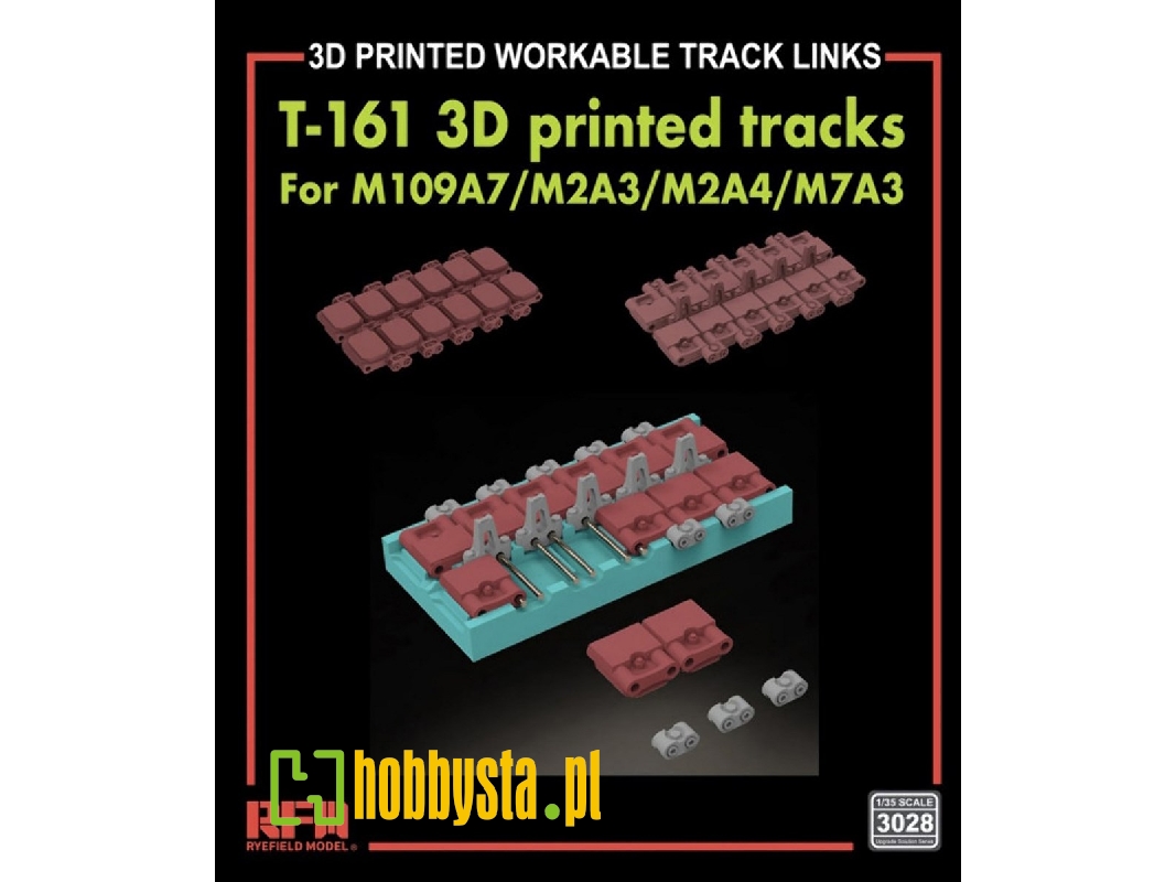 T-161 Workable Tracks For M109a7/M2a3/M2a4/M7a3 (3d Printed) - zdjęcie 1 T-161 Workable Tracks For M109a7/M2a3/M2a4/M7a3 (3d Printed) - zdjęcie 1