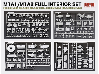 M1a1/M1a2 Abrams Tank Full Interior Set (Without Tank Kit) - zdjęcie 3