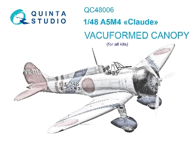 Mitsubishi A5m4 'claude' 0 Vacuumed Clear Canopy (For All Kits) - zdjęcie 2