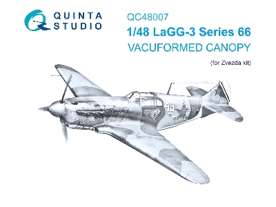 Lagg-3 Series 66 - Vacuumed Clear Canopy (For Zvezda Kits) - zdjęcie 2