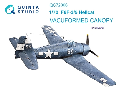 Grumman F6f-3/5 Hellcat - Vacuumed Clear Canopy For (Eduard Kits) - zdjęcie 2