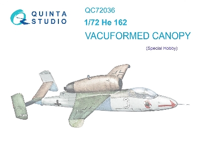 Heinkel He-162 - Vacuumed Clear Canopy (For Special Hobby Kits) - zdjęcie 2