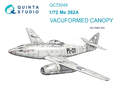 Messerschmitt Me-262 A - Vacuumed Clear Canopy (For Airfix Kits - zdjęcie 2