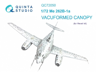 Messerschmitt Me-262 B-1a Vacuumed Clear Canopy (For Revell Kits) - zdjęcie 2