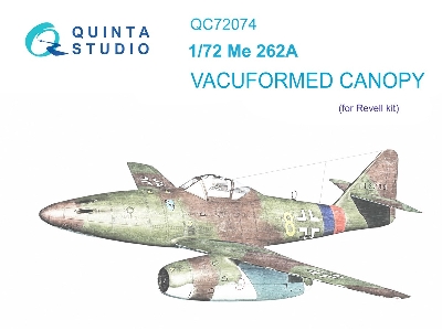Messerschmitt Me-262 A Vacuumed Clear Canopy (For Revell Kits) - zdjęcie 2