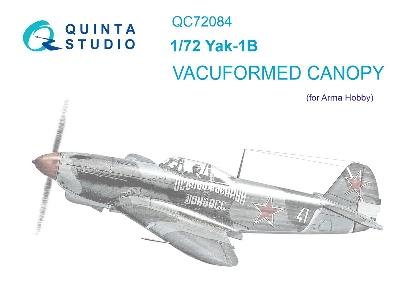 Yakovlev Yak-1 B - Vacuumed Clear Canopy (For Arma Hobby Kits) - zdjęcie 2