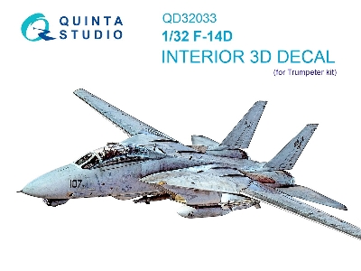 Grumman F-14 D Tomcat - 3d-printed & Coloured Interior (For Trumpeterkits) - zdjęcie 2