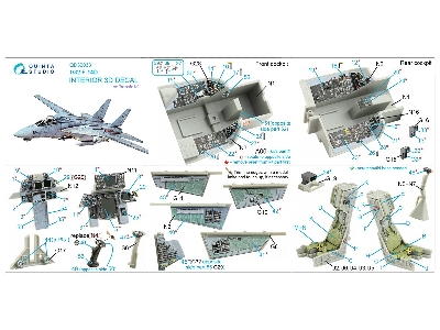 Grumman F-14 D Tomcat - 3d-printed & Coloured Interior (For Trumpeterkits) - zdjęcie 11