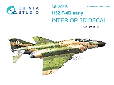 Mcdonnell Douglas F-4 D Early - 3d-printed & Coloured Interior (For Tamiya Kits) - zdjęcie 2