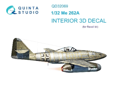 Messerschmitt Me 262 A - 3d-printed & Coloured Interior (For Revell Kits) - zdjęcie 2