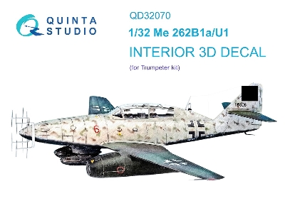 Messerschmitt Me 262 B1a / U1- 3d-printed & Coloured Interior (For Trumepter Kits) - zdjęcie 2