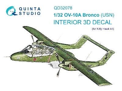 North American Ov-10 A Bronco (Us Navy Version) - 3d-printed & Coloured Interior (For Kitty Hawk Kits) - zdjęcie 2