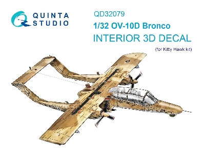 North American Ov-10 D Bronco - 3d-printed & Coloured Interior (For Kitty Hawk Kits) - zdjęcie 2