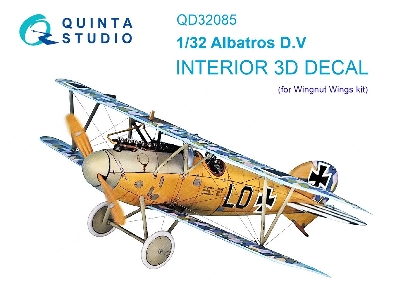 Albatros D.V Interior  - 3d-printed & Coloured Interior (For Wingnut Wings Kits) - zdjęcie 2
