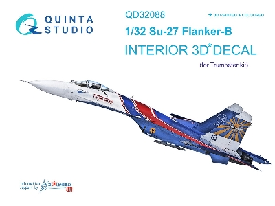 Sukhoi Su-27 Flanker-b - 3d-printed & Coloured Interior (For Trumpeter Kits) - zdjęcie 2