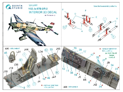 Junkers Ju-87 B-2 / R-2- 3d-printed & Coloured Interior (For Trumpeter Kits) - zdjęcie 10