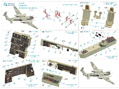 Heinkel He-219- 3d-printed & Coloured Interior (For Revell  Kits) - zdjęcie 12