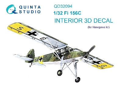 Fiesler Fi-156 C- 3d-printed & Coloured Interior (For Hasegawa Kits) - zdjęcie 2
