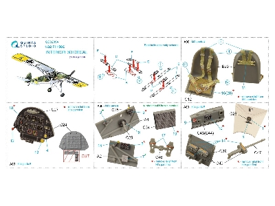 Fiesler Fi-156 C- 3d-printed & Coloured Interior (For Hasegawa Kits) - zdjęcie 10