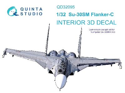 Sukhoi Su-30sm Flanker-c - 3d-printed & Coloured Interior (For Trumpeter Su-30mkk Kits) - zdjęcie 2