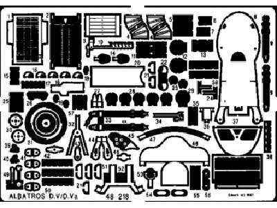  Albatros D. V/Va 1/48 - Eduard - blaszki - zdjęcie 1
