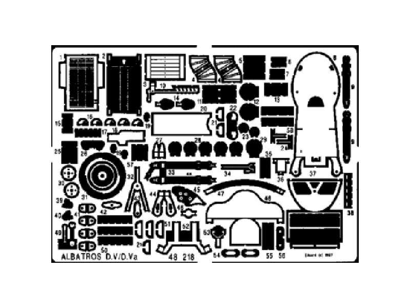  Albatros D. V/Va 1/48 - Eduard - blaszki - zdjęcie 1