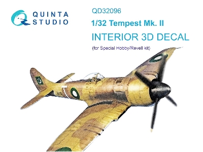 Hawker Tempest Mk.Ii - 3d-printed & Coloured Interior (For Special Hobby And Revell Kits) - zdjęcie 2