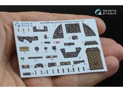Hawker Tempest Mk. V - 3d-printed & Coloured Interior (For Special Hobby And Revell Kits) - zdjęcie 3