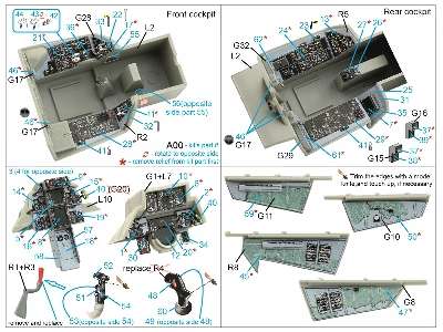 Grumman F-14 A Tomcat - 3d-printed & Coloured Interior (For Trumpeter Kits) - zdjęcie 15