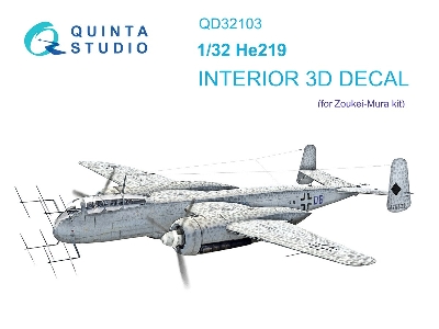 Heinkel He-219 - 3d-printed & Coloured Interior ( Forzoukei-mura Kits) - zdjęcie 2