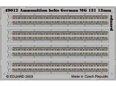  Ammunition Belts MG131 13mm 1/48 - blaszki - zdjęcie 1