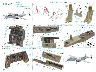 Heinkel He-219 - 3d-printed & Coloured Interior ( Forzoukei-mura Kits) - zdjęcie 13