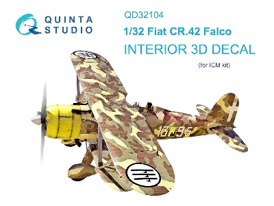 Fiat Cr.42 Falco 3d-printed & Coloured Interior (For Icm Kits) - zdjęcie 2