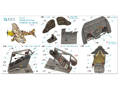 Fiat Cr.42 Falco 3d-printed & Coloured Interior (For Icm Kits) - zdjęcie 14