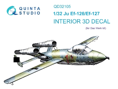 Junkers Ju Ef-126 / Ef-127 3d-printed & Coloured Interior (For Das Werk Kits) - zdjęcie 2