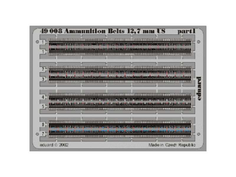  Ammunition Belts US Cal.0.50 1/48 - blaszki - zdjęcie 1