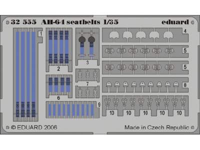  AH-64 seatbelts 1/35 - Kangan - blaszki - zdjęcie 1