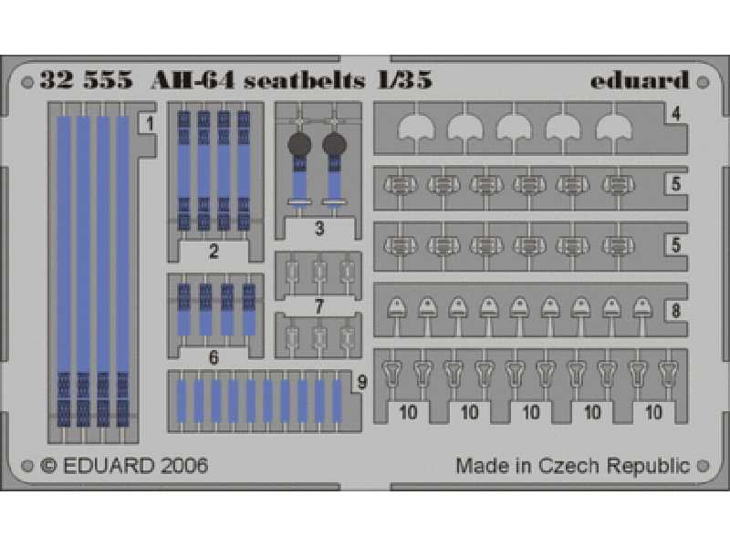  AH-64 seatbelts 1/35 - Kangan - blaszki - zdjęcie 1