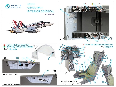 Mcdonnell Douglas F/A-18a++ - 3d-printed & Coloured Interior (For Academy Kits) - zdjęcie 14