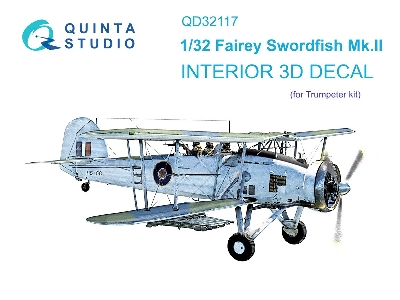 Fairey Swordfish Mk.Ii - 3d-printed & Coloured Interior (For Trumpeter Kits) - zdjęcie 2