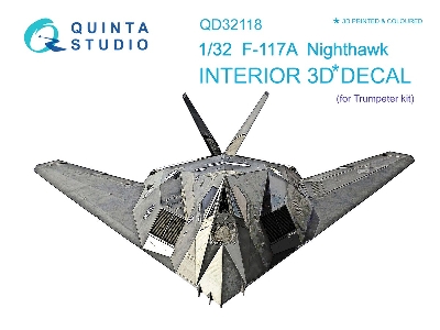 Lockhedd F-117 A Nighthawk - 3d-printed & Coloured Interior (For Trumpeter Kits) - zdjęcie 2