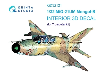Mig-21 Um Mongol-b - 3d-printed & Coloured Interior (For Trumpeter Kits) - zdjęcie 2