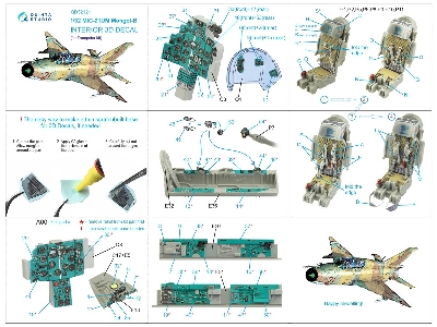 Mig-21 Um Mongol-b - 3d-printed & Coloured Interior (For Trumpeter Kits) - zdjęcie 15