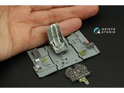 Curtiss P-40 E War Hawk - 3d-printed & Coloured Interior (For Trumpeter Kits) - zdjęcie 9