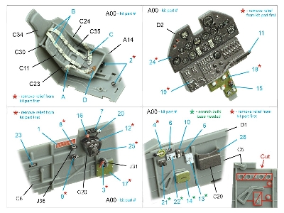Curtiss P-40 E War Hawk - 3d-printed & Coloured Interior (For Trumpeter Kits) - zdjęcie 10